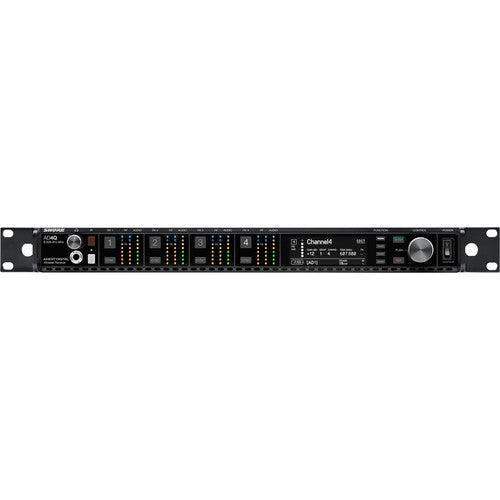 Shure AD4QUSTA=-A Axient Digital Four-Channel Wireless Receiver (A: 470 to 636 MHz) (TAA-Compliant) - Creation Networks
