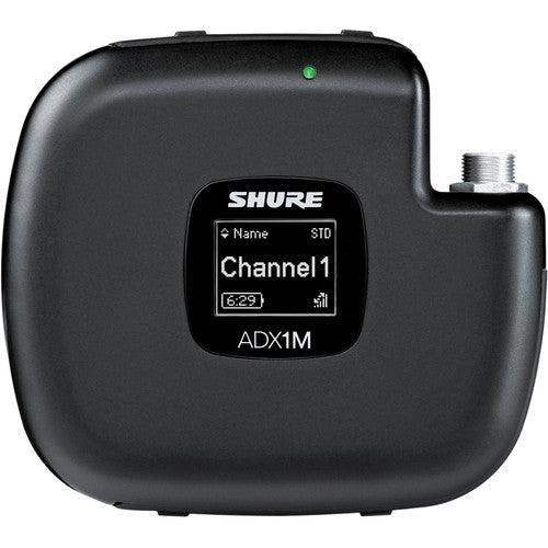 Shure ADX1MTA=-X55 Digital Micro Bodypack Wireless Transmitter (X55: 941 to 960 MHz) (TAA-Compliant) - Creation Networks