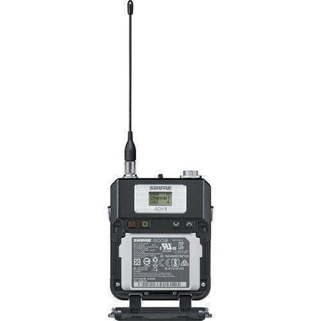 Shure ADX1TA=-X55 Digital Wireless Bodypack Transmitter with TA4M (X55: 941 to 960 MHz) (TAA-Compliant) - Creation Networks