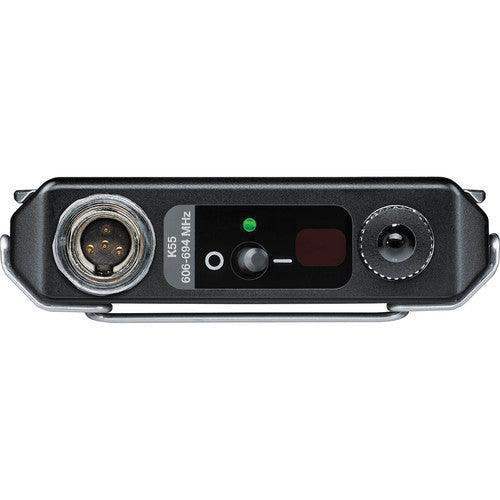 Shure ADX1TA=-X55 Digital Wireless Bodypack Transmitter with TA4M (X55: 941 to 960 MHz) (TAA-Compliant) - Creation Networks