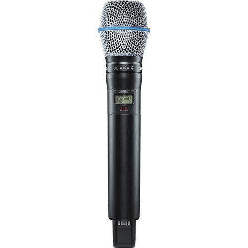 Shure ADX2FDTA/B87A=-G57 Digital Handheld Wireless Microphone Transmitter with Beta 87A Capsule (G57: 470 to 616 MHz) (TAA-Compliant) - Creation Networks