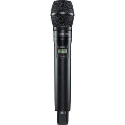 Shure ADX2FDTA/K9B=-G57 Digital Handheld Wireless Microphone Transmitter with KSM9 Capsule (G57: 470 to 616 MHz, Black) (TAA-Compliant) - Creation Networks