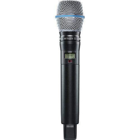 Shure ADX2TA/B87A=-X55 Digital Handheld Wireless Microphone Transmitter with Beta 87A Capsule (X55: 941 to 960 MHz) (TAA-Compliant) - Creation Networks