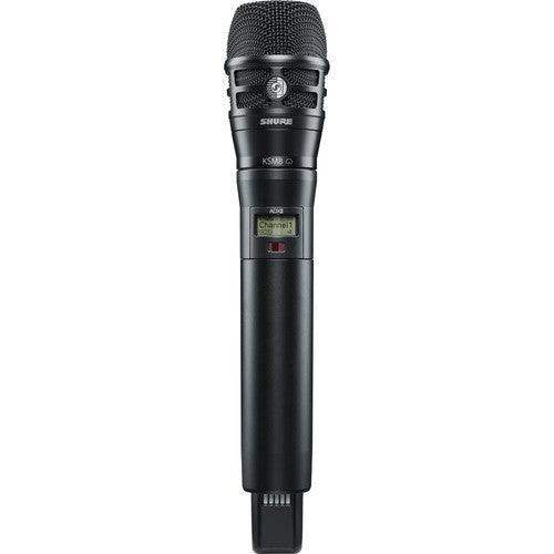 Shure ADX2TA/K8B=-X55 Digital Handheld Wireless Microphone Transmitter with KSM8 Capsule (X55: 941 to 960 MHz, Black) (TAA-Compliant) - Creation Networks