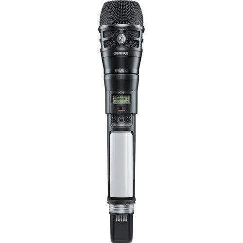 Shure ADX2TA/K8B=-X55 Digital Handheld Wireless Microphone Transmitter with KSM8 Capsule (X55: 941 to 960 MHz, Black) (TAA-Compliant) - Creation Networks