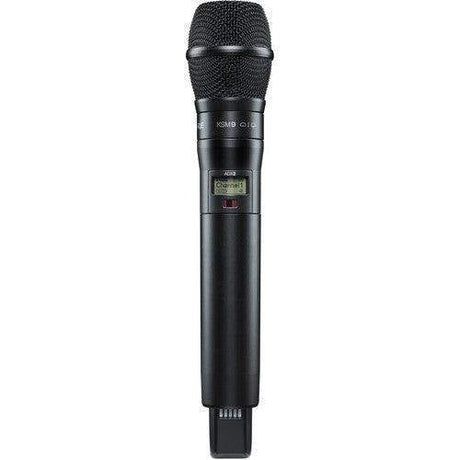 Shure ADX2TA/K9B=-X55 Digital Handheld Wireless Microphone Transmitter with KSM9 Capsule (X55: 941 to 960 MHz, Black) (TAA-Compliant) - Creation Networks