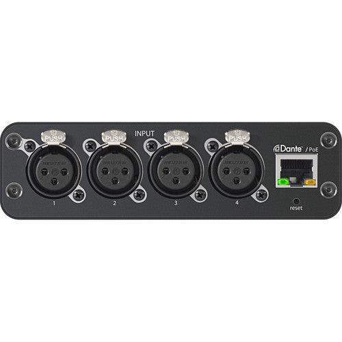 Shure ANI4IN-XLR-TA 4-Channel Dante Mic/Line Audio Network Interface Unit (XLR Inputs) (TAA-Compliant) - Creation Networks