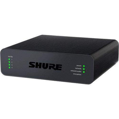 Shure ANI4OUT-BLOCK-TA 4-Channel Dante Mic/Line Audio Network Interface Unit (Block Outputs) (TAA-Compliant) - Creation Networks