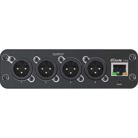 Shure ANI4OUT-XLR-TA 4-Channel Dante Mic/Line Audio Network Interface Unit (XLR Outputs) (TAA-Compliant) - Creation Networks