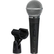 Shure Dynamic Microphone, Cardioid, Dark Grey, 3-pin XLR connector, No Cable included, With On/Off Switch - SM58S - Creation Networks