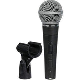 Shure Dynamic Microphone, Cardioid, Dark Grey, 3-pin XLR connector, No Cable included, With On/Off Switch - SM58S - Creation Networks