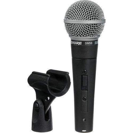 Shure Dynamic Microphone, Cardioid, Dark Grey, 3-pin XLR connector, No Cable included, With On/Off Switch - SM58S - Creation Networks