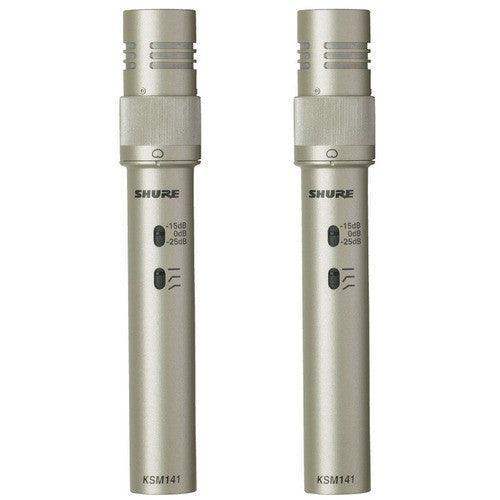 Shure KSM141 STEREO-TA Condenser Microphone (Stereo Pair) (TAA-Compliant) - Creation Networks
