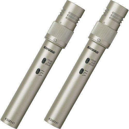 Shure KSM141 STEREO-TA Condenser Microphone (Stereo Pair) (TAA-Compliant) - Creation Networks