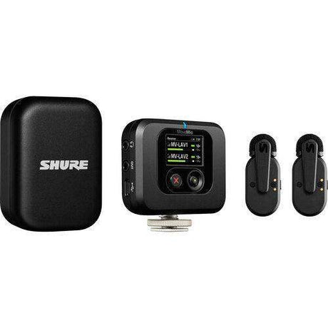 Shure MV-TWO-KIT-Z7 MoveMic Two Receiver Kit 2-Person Clip-On Wireless Microphone System for Mobile Devices and Cameras - Creation Networks