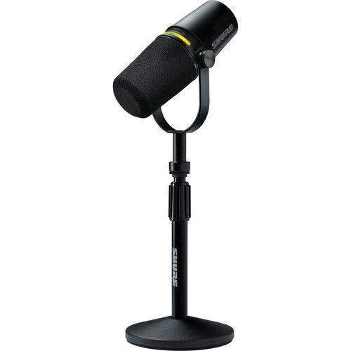 Shure MV7+-K-BNDL Podcast XLR/USB Microphone Bundle with Gator Desktop Stand (Black) - Creation Networks