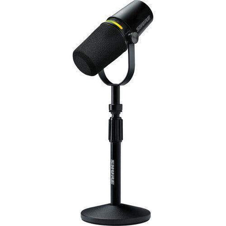 Shure MV7+-K-BNDL Podcast XLR/USB Microphone Bundle with Gator Desktop Stand (Black) - Creation Networks