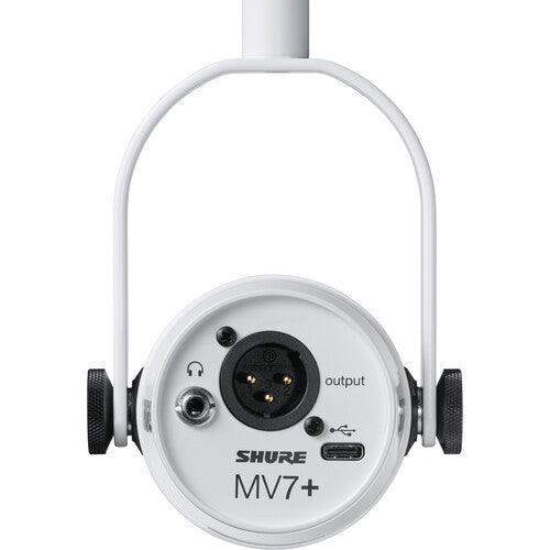 Shure MV7+-W Podcast XLR/USB Microphone (White) - Creation Networks