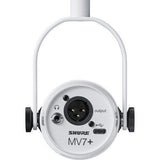 Shure MV7+-W Podcast XLR/USB Microphone (White) - Creation Networks