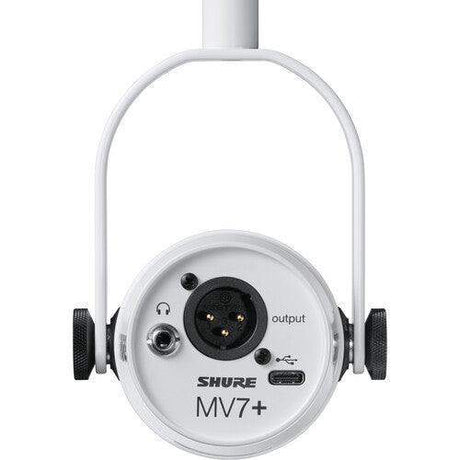 Shure MV7+-W Podcast XLR/USB Microphone (White) - Creation Networks