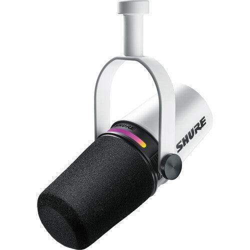 Shure MV7+-W Podcast XLR/USB Microphone (White) - Creation Networks