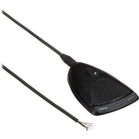 Shure MX392/S-TA Microflex Supercardioid Boundary Microphone with Logic-Control LED for Installs (Unterminated Pigtail, Back Cable Exit) (TAA-Compliant) - Creation Networks