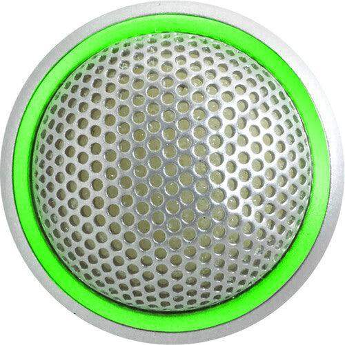Shure MX395AL/O-LED-TA Microflex Low-Profile Omnidirectional Boundary Microphone with Logic-Control LED for Installs (Silver) (TAA-Compliant) - Creation Networks