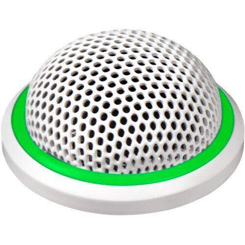 Shure MX395W/O-LED-TA Microflex Low-Profile Omnidirectional Boundary Microphone with Logic-Control LED for Installs (White) (TAA-Compliant) - Creation Networks