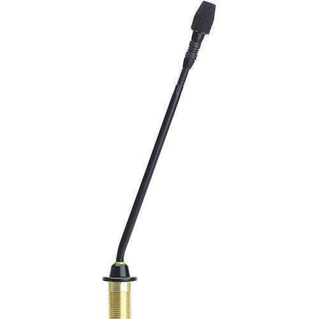 Shure MX410/S-TA 10" Gooseneck Mic with Supercardioid Capsule, Surface-Mount Preamp, and 2-Color LED Ring on Bottom (Black) (TAA-Compliant) - Creation Networks