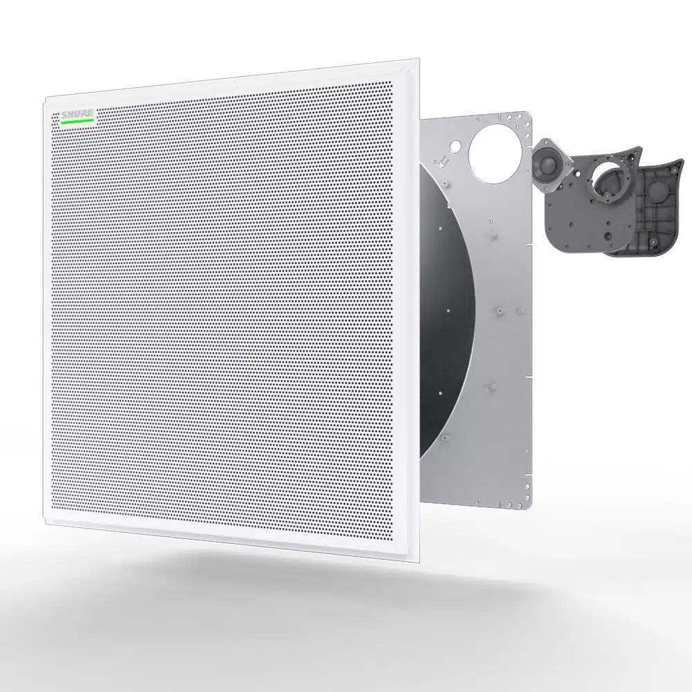 Shure MXA902W-S Integrated Conferencing Ceiling Array (White, Square) - Creation Networks
