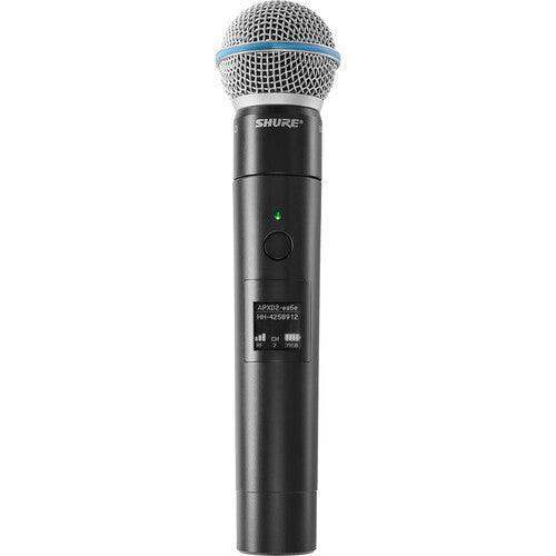 Shure MXW neXt 2 MXW2X/BETA58=-Z10 Wireless Handheld Microphone Transmitter with Beta 58A Capsule (1.9 GHz) - Creation Networks