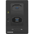 Shure MXWNCS2-TA Networked 2-Port Charging Station (TAA-Compliant) - Creation Networks
