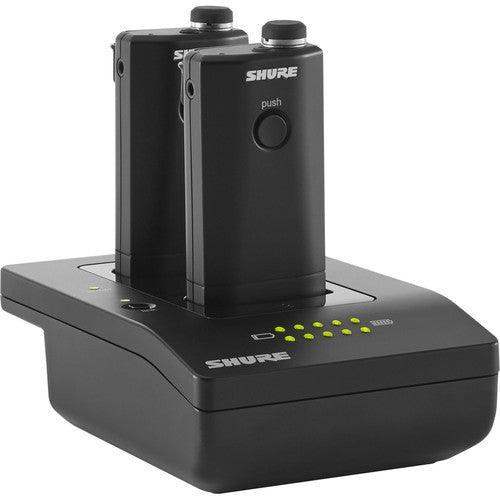 Shure MXWNCS2-TA Networked 2-Port Charging Station (TAA-Compliant) - Creation Networks