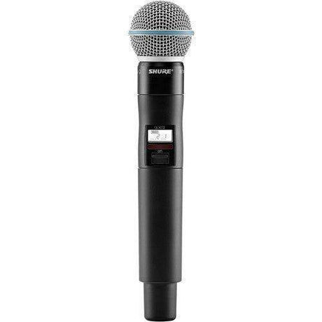 Shure QLXD2TA/B87A=-J50A Digital Handheld Wireless Microphone Transmitter with Beta 87A Capsule (J50A: 572 to 608 + 614 to 616 MHz) (TAA-Compliant) - Creation Networks