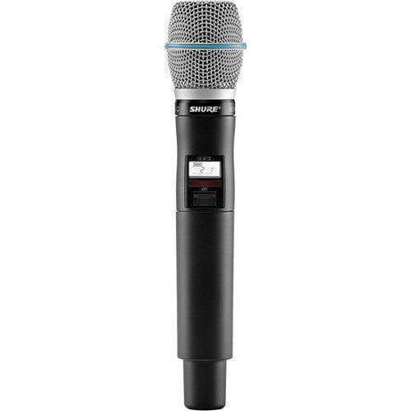 Shure QLXD2TA/B87C=-V50 Digital Handheld Wireless Microphone Transmitter with Beta 87C Capsule (V50: 174 to 216 MHz) (TAA-Compliant) - Creation Networks