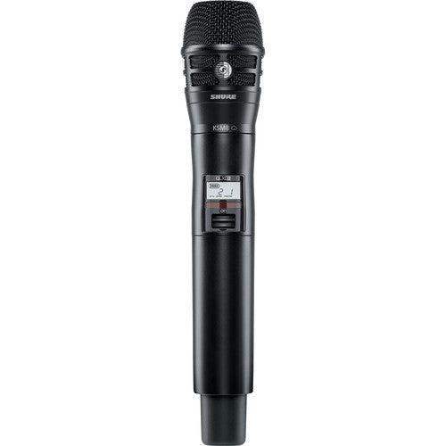 Shure QLXD2TA/K8B=-G50 Digital Handheld Wireless Microphone Transmitter with KSM8 Capsule (G50: 470 to 534 MHz) (TAA-Compliant) - Creation Networks