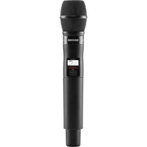 Shure QLXD2TA/KSM9=-J50A Digital Handheld Wireless Microphone Transmitter with KSM9 Capsule (J50A: 572 to 608 + 614 to 616 MHz) (TAA-Compliant) - Creation Networks