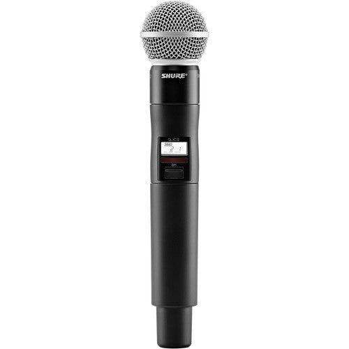 Shure QLXD2TA/SM58=-X52 Digital Handheld Wireless Microphone Transmitter with SM58 Capsule (X52: 902 to 928 MHz) (TAA-Compliant) - Creation Networks