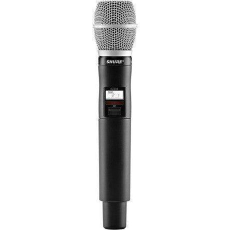 Shure QLXD2TA/SM86=-J50A Digital Handheld Wireless Microphone Transmitter with SM86 Capsule (J50A: 572 to 608 + 614 to 616 MHz) (TAA-Compliant) - Creation Networks