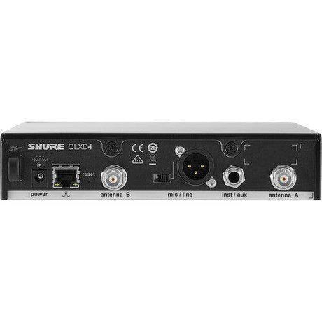 Shure QLXD4TA=-X52 Digital Wireless Receiver (X52: 902 to 928 MHz) (TAA-Compliant) - Creation Networks