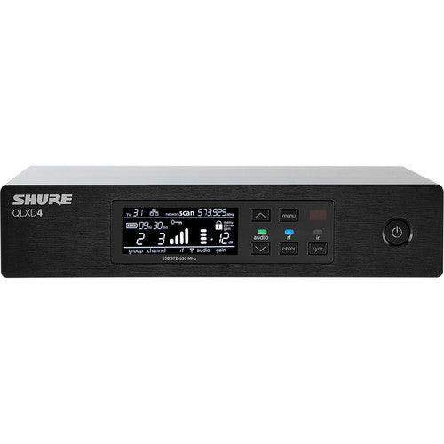 Shure QLXD4TA=-X52 Digital Wireless Receiver (X52: 902 to 928 MHz) (TAA-Compliant) - Creation Networks