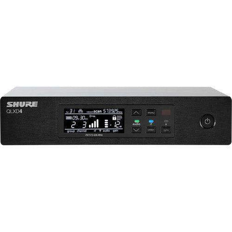 Shure QLXD4TA=-X52 Digital Wireless Receiver (X52: 902 to 928 MHz) (TAA-Compliant) - Creation Networks