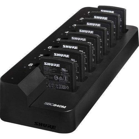 Shure SBC840M-US-TA Networked Eight-Bay Battery-Only Tray Charger (TAA-Compliant) - Creation Networks