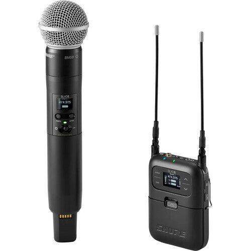 Shure SLXD25/SM58 Digital Camera-Mount Wireless Handheld Mic System with SM58 Capsule - Creation Networks