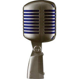 Shure Super 55 Supercardioid Dynamic Microphone (Chrome with Blue Foam) - Creation Networks