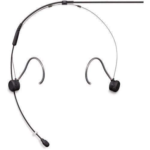 Shure TH53B/O-MTQG-TA Omnidirectional Headset Microphone (TA4F, Black) (TAA-Compliant) - Creation Networks