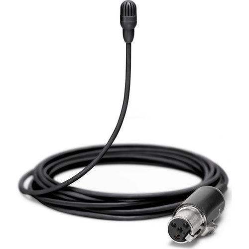 Shure TL46B/O-MTQG-TA Omnidirectional Lavalier Microphone (TA4F, Black) (TAA-Compliant) - Creation Networks