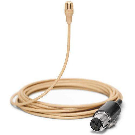 Shure TL46T/O-MTQG-TA Omnidirectional Lavalier Microphone (TA4F, Tan) (TAA-Compliant) - Creation Networks