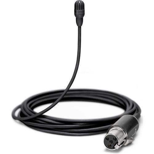 Shure TL47B/O-MTQG-TA Omnidirectional Lavalier Microphone (TA4F, Black) (TAA-Compliant) - Creation Networks