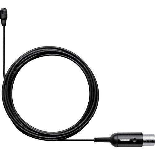 Shure TL47B/O-MTQG-TA Omnidirectional Lavalier Microphone (TA4F, Black) (TAA-Compliant) - Creation Networks